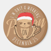 Kute kerstsleuf magneet (Voorkant)