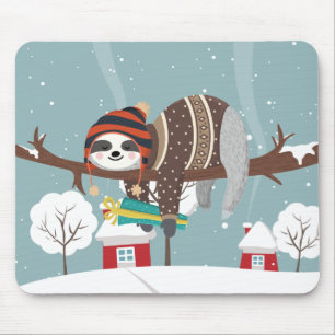 Kute kerstsleuf muismat