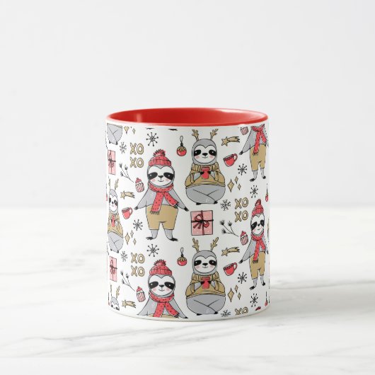 Kute kerstsleuven mok (Midden)