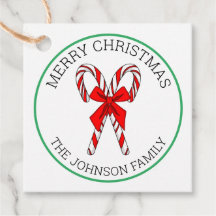 Kute kerstsnoepriet van en naar cadeauLabels