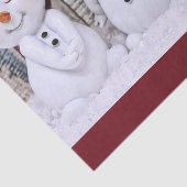 Kute kerstsnowmen-deportpapier tissuepapier (Detail)