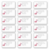 Kute kerststalling Individuele naam en adres Sticker (Voorkant)