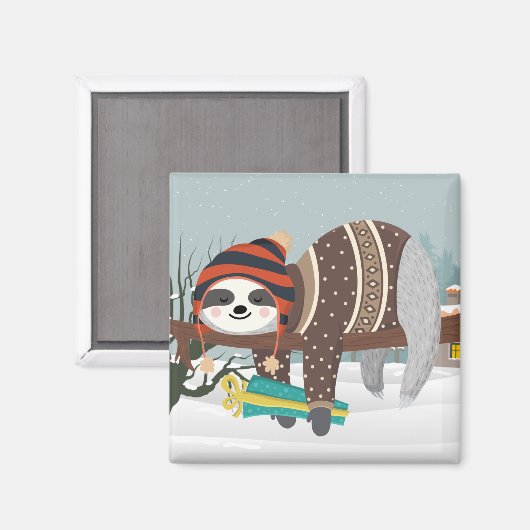 Kute kersttas met magneet (Voorkant / Achterkant)