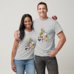 Kute kersttekens t-shirt<br><div class="desc">Deze kerst T - Shirt beschikt over de Christmas Crew personages.</div>