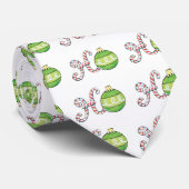 Kute kersttekst, Ho in Ornamenten met snoepsuikerr Stropdas (Opgerold)