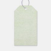 Kute kersttrein met speelgoed cadeaulabel (Achterkant)