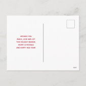 Kute kersttrein met speelgoed feestdagenkaart (Achterkant)