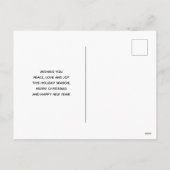 Kute kersttrein met speelgoed feestdagenkaart (Achterkant)