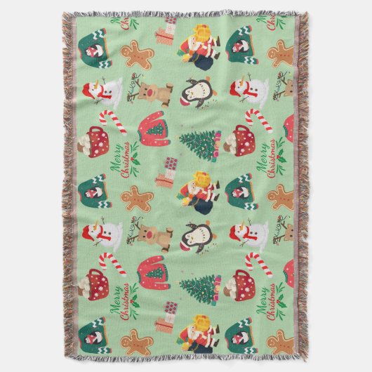 Kute kersttrow Blanket Deken (Voorkant Verticaal)