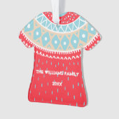 Kute kersttrui-patroon versiering ornament (voorkant)