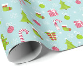 Kute kerstvakantiebonnen ompakken papier (Rol Hoek)