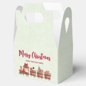 Kute kerstval met speelgoed voor kerstmis bedankdoosjes (Geopend)