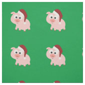 Kute kerstvarken met een kersthat stof (Swatch)