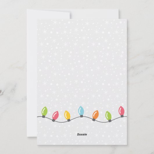 Kute kerstvenster flatfeestdag Kaart (Achterkant)