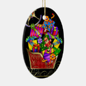 Kute kerstversiering keramisch ornament (Rechts)