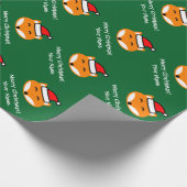 Kute kerstvos-inpakpapier voor kinderen cadeaupapier (Hoek)