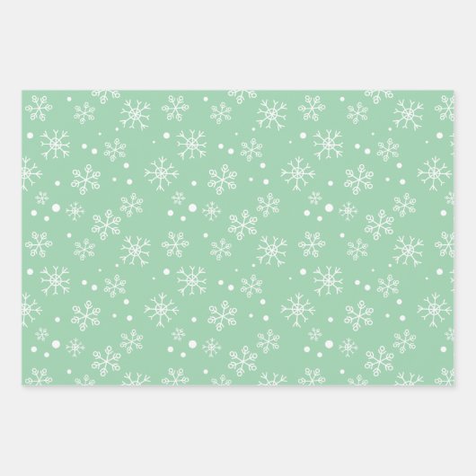 Kute kerstzegel inpakpapier vel (Voorkant 2)