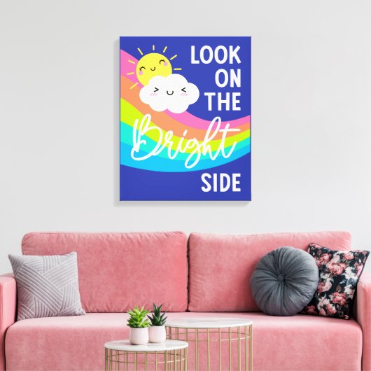 Kute Kijk op de BrightStor Canvas Afdruk (Insitu (Woonkamer))