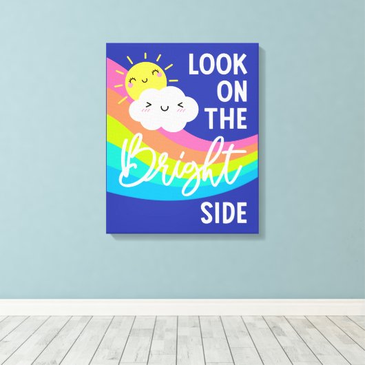 Kute Kijk op de BrightStor Canvas Afdruk (Insitu (Houten vloer))