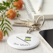 Kute, kijk wat? sleutelhanger (Zijkant)