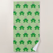 Kute kikker uit liefde strandlaken (Voorkant)