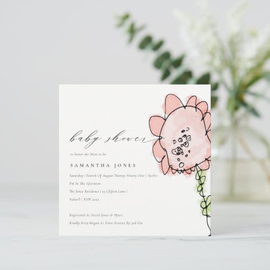 Kute Kind Tekening van de perzikventilator Botanis Kaart (Staand voorkant)