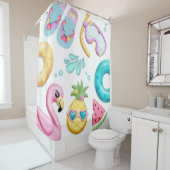 Kute Kind Tropical Beach Theme Showgordijn Douchegordijn (In situ)