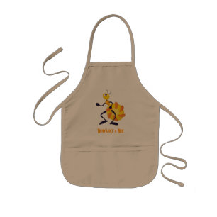 Kute Kinder Apron - "Bezig als een bij" Schort