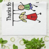 Kute Kinder Cartoon Spelling voor leraren Theedoek (Gevouwen)