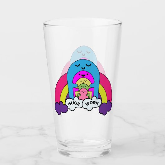 Kute Kinder | Cute Hugs | Kinderen | Sweet Fleece Glas (Voorkant)