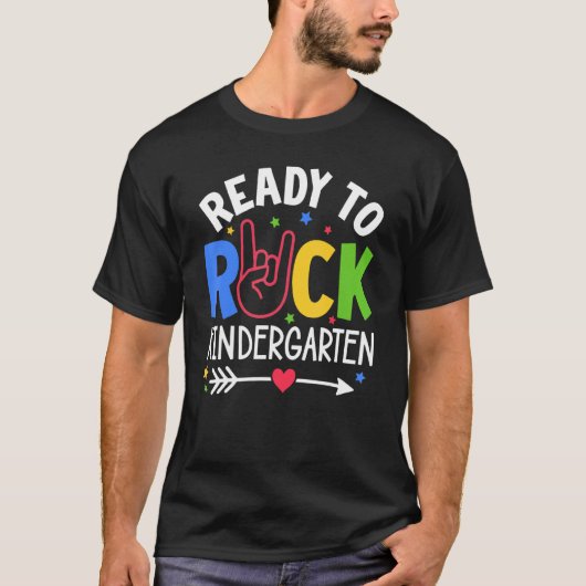 Kute Kinder eerste dag van de school klaar om te r T-shirt (Voorkant)