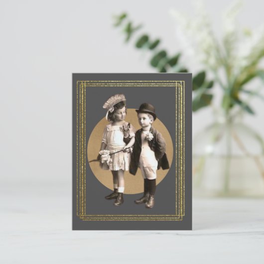 Kute Kinder  foto Briefkaart (Staand voorkant)