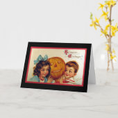 Kute Kinder Kaart (Gele Bloem)