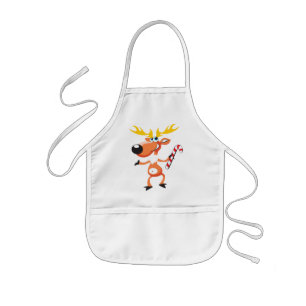 Kute Kinder kerstpromotie voor koekjesbakken Schort