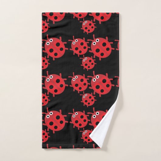 Kute Kinder ladybird Family Bad Handdoek (Handdoek)