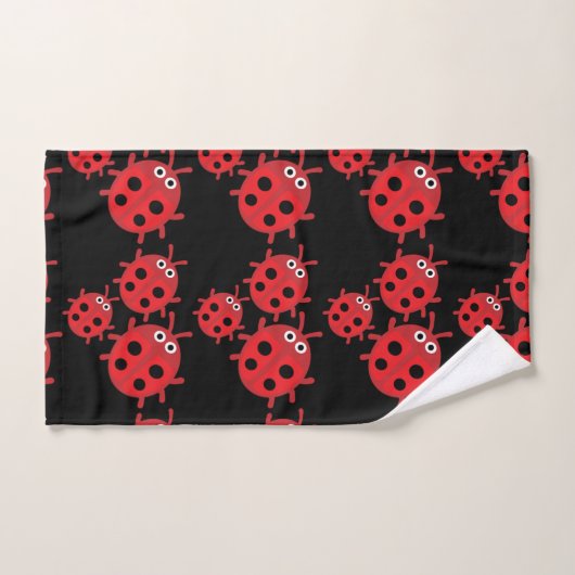 Kute Kinder ladybird Family Bad Handdoek (Handdoek)