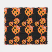Kute Kinder ladybird Family Fleece Deken (Voorkant (Horizontaal))