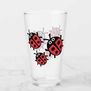 Kute Kinder ladybird Family Glas