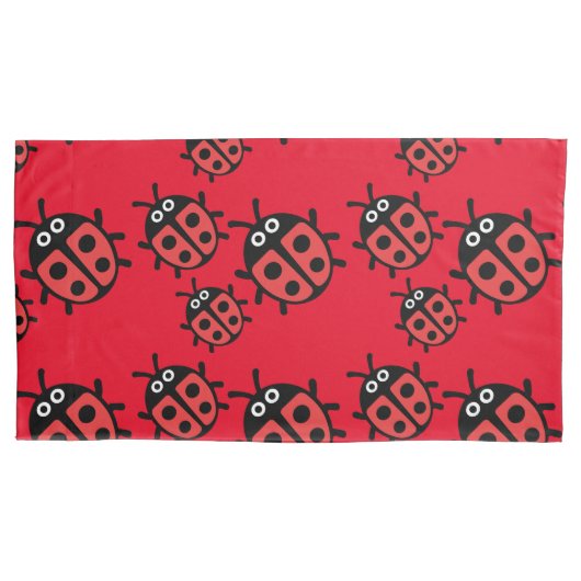Kute Kinder ladybird Family Kussensloop (Voorkant-Links)