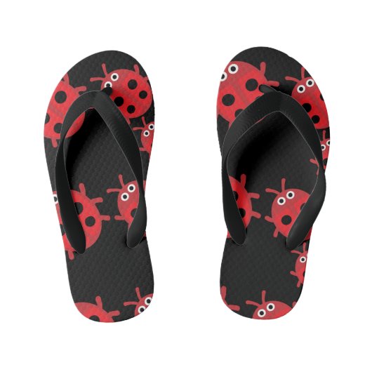 Kute Kinder ladybird Family Teenslippers (Voetbed)