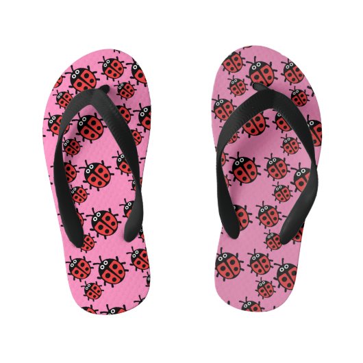 Kute Kinder ladybird Family Teenslippers (Voetbed)