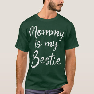 Kute Kinder mama is mijn beste vriendenknapje mama T-shirt