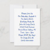 Kute Kinder Partij Uitnodigingen Zoete Elephant (Achterkant)