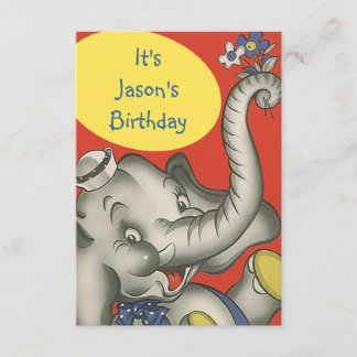 Kute Kinder Partij Uitnodigingen Zoete Elephant