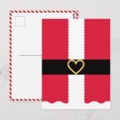 Kute Kinder Santa Briefkaart (Voorkant / Achterkant)