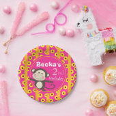 Kute Kinder Speelgoed Maandag | pompoenfuchsia Papieren Bordje (Feest)