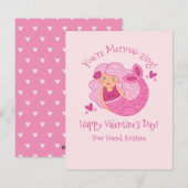 Kute Kinder Valentijn Feestdagenkaart (Voorkant / Achterkant)