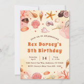 Kute Kinder Waterverf bij het Zee 1e verjaardag Kaart (Voorkant)