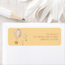 Kute kinderen Birthday Return Address Label