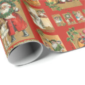 Kute kinderen met Santa Collage Cadeaupapier (Rol Hoek)